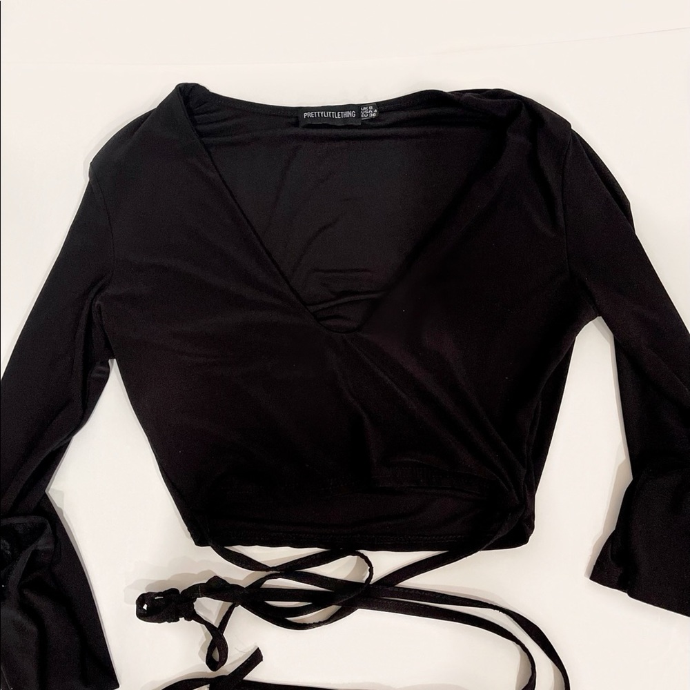 PrettyLittleThing long sleeve cropped tops bundle